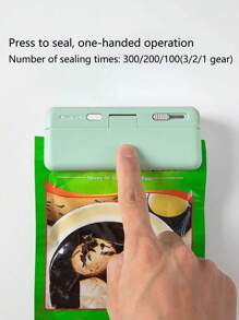 1個可充電封口機,迷你芯片袋密封機,儲存袋塑料包裝袋密封機,手持熱封機,袋式熱封機,適用於食品儲存 - 藍色 - 查看 8