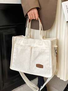 Bolsa Grande De Fin De Semana Para Mujer, Bolso De Lona Lavable De Gran Capacidad, Maletín, Maleta De Viaje, Bolso De Mensajero, Bolso De Mano, Bolsa De Hombro Grande, Bolsas De Negocios Casuales Para Computadora Portátil Con Múltiples Compartimentos Y Bolsillos.
