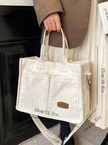Bolsa Grande De Fin De Semana Para Mujer, Bolso De Lona Lavable De Gran Capacidad, Maletín, Maleta De Viaje, Bolso De Mensajero, Bolso De Mano, Bolsa De Hombro Grande, Bolsas De Negocios Casuales Para Computadora Portátil Con Múltiples Compartimentos Y Bolsillos.