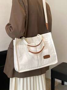 Bolsa Grande De Fin De Semana Para Mujer, Bolso De Lona Lavable De Gran Capacidad, Maletín, Maleta De Viaje, Bolso De Mensajero, Bolso De Mano, Bolsa De Hombro Grande, Bolsas De Negocios Casuales Para Computadora Portátil Con Múltiples Compartimentos Y Bolsillos.