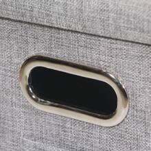 2 Gói Hộp Lưu Trữ Có Nắp Đậy, Hộp Đựng Hồ Sơ Vải Lanh Trang Trí Gấp Gọn, Thư Mục Treo, Tủ Văn Phòng, Đồ Ăn Nhẹ, Đồ Chơi, Dụng Cụ Và Các Loại Lưu Trữ Khác Trường Học Văn Phòng Gia Đình - Xám - Xem 9