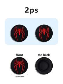 Luminous Silicone Controller Joystick Grip Cover Cap Protector For PS4/ - Black and Red - View 2