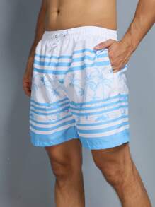Men Shorts - Màu xanh nhạt - Xem 4
