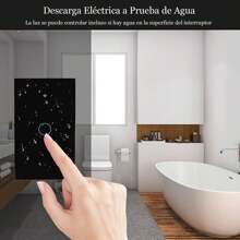 WiFi Smart Wall Light Switch, 2.4G WiFi Remote Control Highly Sensitive Touch Keys, Use With Smart Life/Tuya App, Compatible With Alexa/ Home/IFTTT - Black - View 5