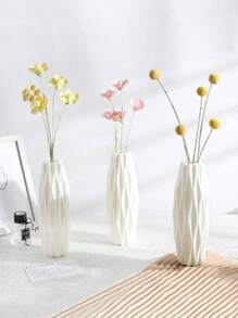 5 pièces/1 pièce Vase à fleurs en plastique, vase floral résistant aux chocs pour la décoration intérieure