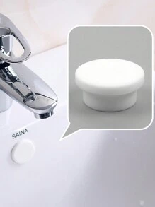 5pcs Silicone Water Sink Plug For Kitchen & Bathroom, Basin Drain Stopper Home Bathroom Decor Summer Back To School