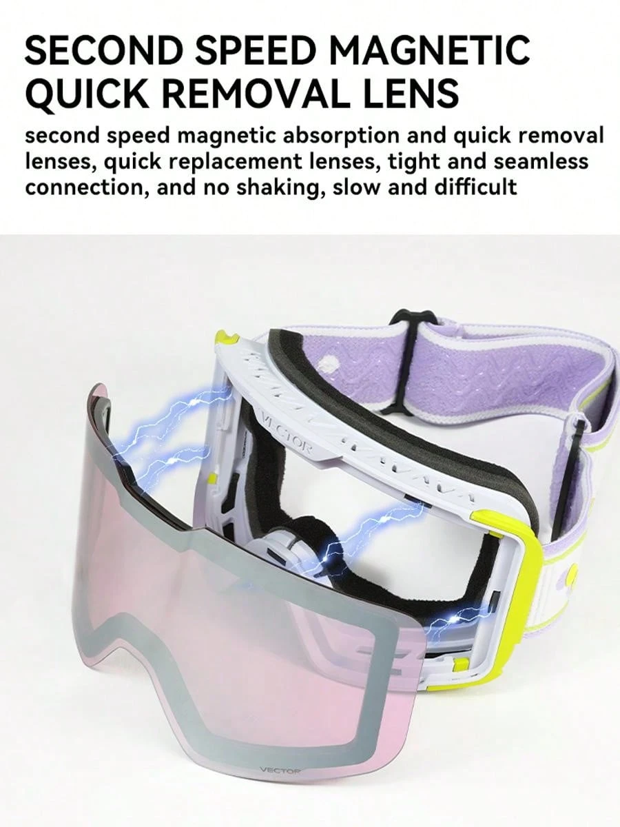 VECTOR MOTION 1 Piece Of CocaCard Myopia HighDefinition Ski Glasses