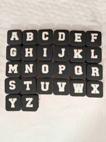 1入簡約字母系列珠寶收納盒,適用於戒指、項鍊、耳環等 - 綠色 - 查看 5