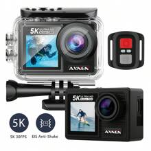 4k60fps 50MP WiFi Hoạt động Máy chụp hình HD Với 131FT Không thấm nước Máy chụp hình Điều khiển từ xa Dưới nước Máy quay phim , Thể thao Máy chụp hình Đối với Bơi lội , Lặn với ống thở Và Phiêu lưu , Với Phụ kiện Bộ dụng cụ Và Hẻo lánh , Thêm Pin Và Pin Bộ sạc , 32G Thẻ - Đen và trắng - Xem 1