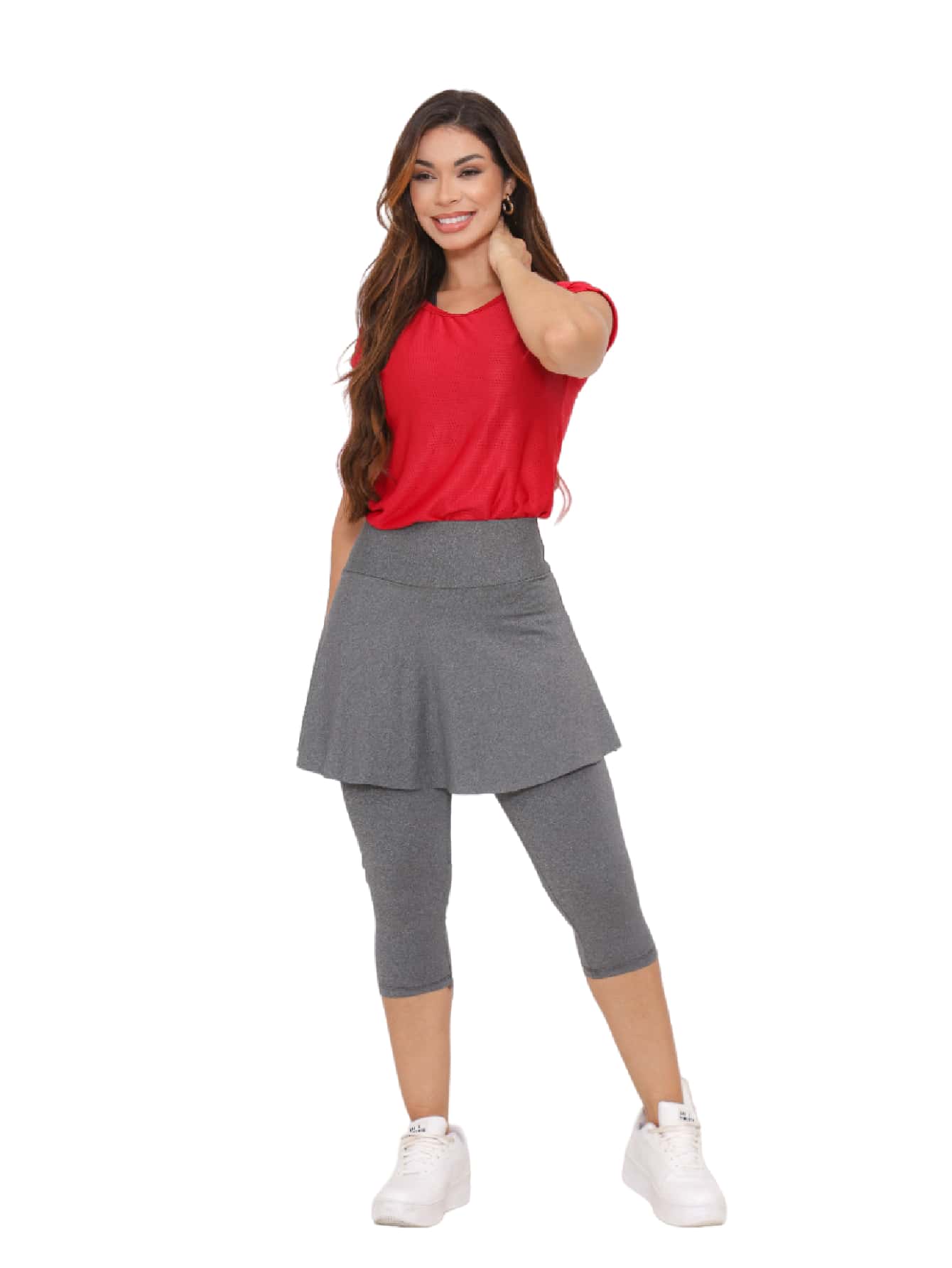 Women Outdoor Leggings - Grey - View 1
