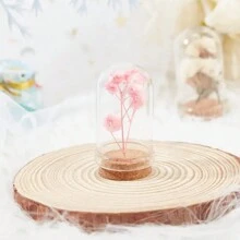 10入組鐘形玻璃瓶,帶軟木底座的玻璃鐘展示罐,裝飾用的玻璃瓶子,用於乾花存儲的展示櫃,家庭聖誕派對禮物裝飾,透明玻璃球罩與軟木底座,為娃娃屋、乾花展示和容器裝飾提供方便 - 無色 - 查看 5