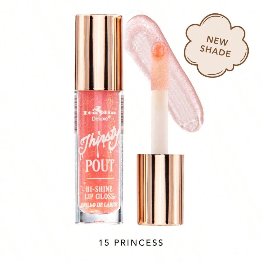 Thirsty Pout Hi-Shine Lip Gloss Italia Deluxe Lip Gloss - 15 公主 - 查看 1