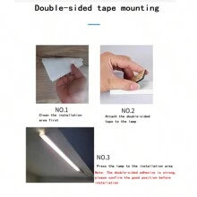 分流感應硬光帶,櫥櫃燈1入組感應led調光帶,5v Usb白光,適用於室內裝飾,臥室,客廳,廚房,酒吧,電視,無需電源 - 黃色 - 查看 11