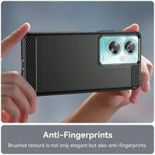 New Mobile Phone Case Compatible With OPPO A79 5G/A79/A78 5G/A78 4G TPU Soft Rubber Shell Phone Case - Brushed Texture, Press Button Sensitive, All-Inclusive Edge Higher - Black - View 5