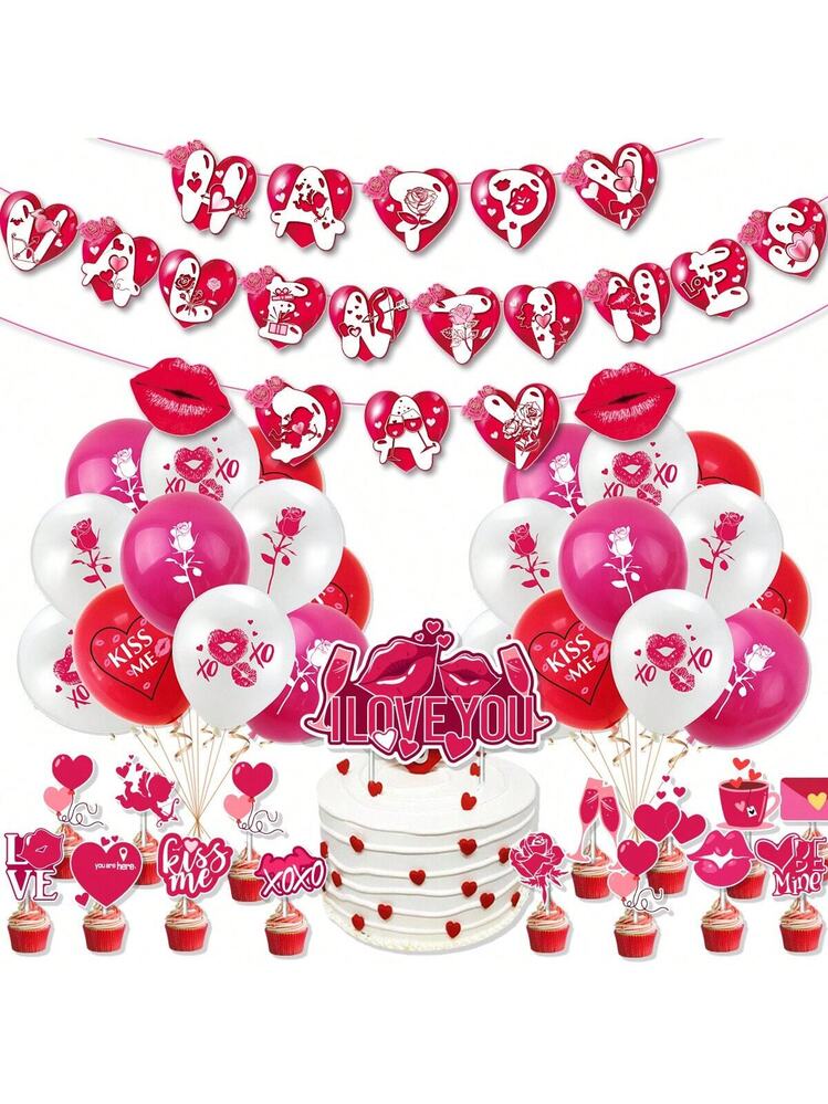 Scarica Palloncini colorati con nuvole a forma di cuore Sfondi Online