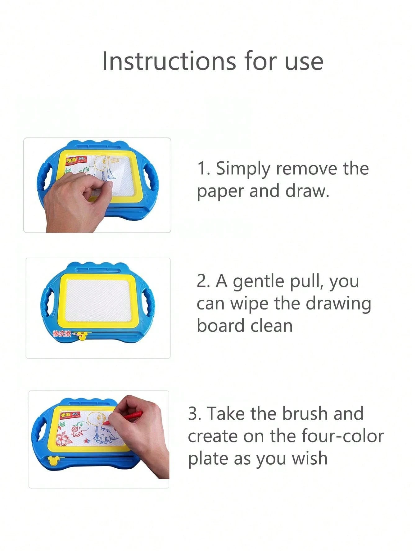 1pc Random Color Children Drawing Board And Writing Board Set