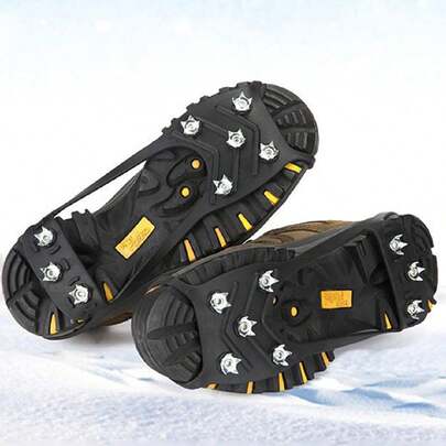 1pc Anti-Slip Shoe Spikes Snow Grippers For Outdoor Ice/Snow Trail, Hiking Traction Cleats Chain