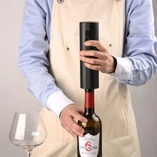 Automatic Corkscrew Electric Wine Bottle Opener - Black - View 6
