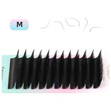 L M Curl Mix8-15mm Soft Touch Russian Volume Matte Black Cashmere Lash Extensions Volume Trays Individual Eyelash Extensionslash Clusters,Eyelash Clusters,Individual Eyelashes,Lashes,Fake Lashes - M - View 4