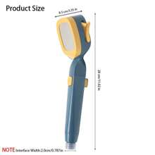 一體成型手持花灑噴頭可有效過濾水中的碎片。易於安裝。通用接口。手持式淋浴噴頭。 4種排水模式。高壓節水淋浴噴頭。手持式淋浴噴頭,海軍藍色 - 彩色 - 查看 7