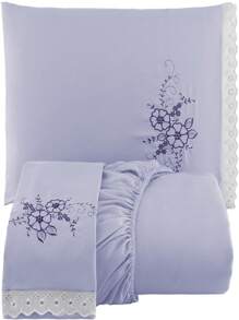 Sheet Sets with Pillowcases - 中紫紅色 - 查看 1