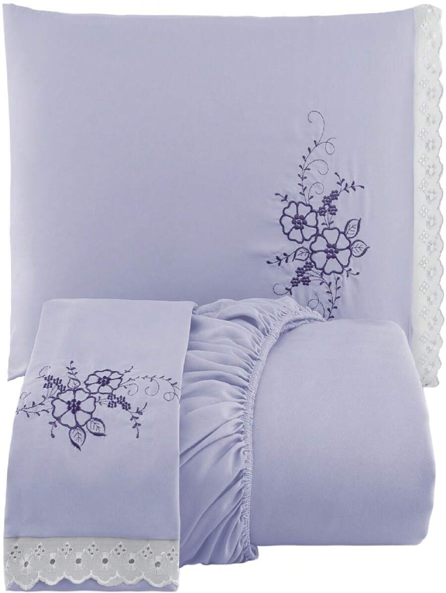 Sheet Sets with Pillowcases - 中紫紅色 - 查看 1