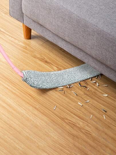 1 st. För Rengöring , Golv Duster Med Extension Pol Böjbar Mikrofiber Huvud , Tvättbar Rengöringsmedel , Duster För Möbler Säng 
Botten