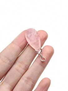 4入組天然石材切面水滴形裸石蛋面奧寶紫晶吊墜,適用於diy項鍊珠寶製作配件、日常禮品 - 4個/包 - 查看 10