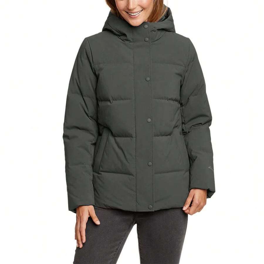 Eddie Bauer EDDIE BAUER Women's Essential Down Hooded Jacket SHEIN USA