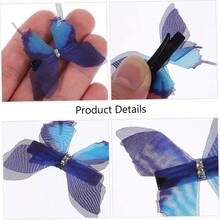 20 Colors Mixed Butterfly Hair Clips Fashion Girls 3D - 多種顏色 - 查看 2