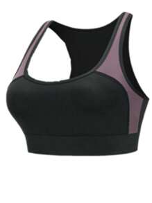 4pcs/set Yoga Apparel Gym Sports Bra And Running Pants For Women - Purple - View 5
