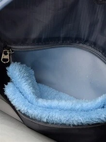 Baila Morena Bolsa baú esportiva nylon resistente à água capacidade grande de mão de ombro alça transversal ajustável porta tênis bolso impermeável - Rosê - Visão 7