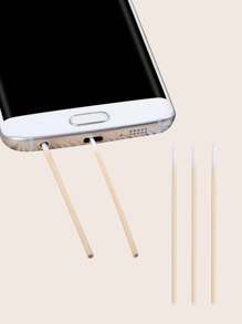 6pcs/set Phone Dustproof Accessories: Net For Ear Speaker, Sticker For Charging Port, Tool For Cleaning And Plucking, Cover For Earphone And Front Camera - Multicolor - View 4