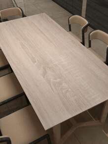 1片浅色木纹可移除壁纸，橡木纹理，防水，适用于台面、墙壁、厨房、卧室、橱柜，灰色木纹乙烯基贴纸 - 灰色 - 查看 7