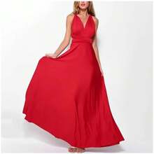 Usa más vestidos largos y vestidos largos. - Rojo - Ver 5