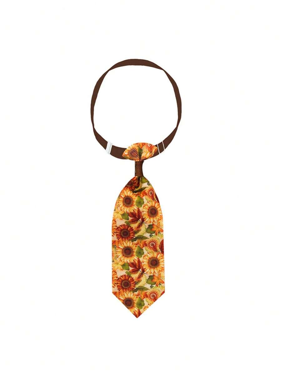 1 件聖誕狗領帶小型犬可調式配件寵物狗貓領帶小型犬小狗領帶寵物用品小型犬 - 咖啡棕 - 查看 1