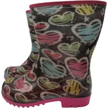 Botas De Lluvia Ligeras Impermeable Infantil Para Niños - Rosa - Ver 5