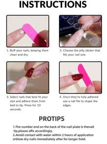 24 Piezas De Uñas Cortas A Presión En Color Morado Y Blanco Degradado Con Destellos Para Un Arte De Uñas Instantáneo - Multicolor - Ver 5