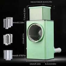 1入全新3合1多功能廚房蔬菜切割機 - 綠色 - 查看 7