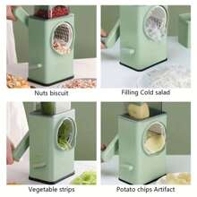 1入全新3合1多功能廚房蔬菜切割機 - 綠色 - 查看 9