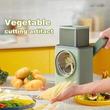 1入全新3合1多功能廚房蔬菜切割機 - 綠色 - 查看 8