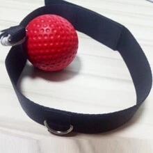 Head-Mounted Boxing Speed Ball, Boxing Reaction Training Ball, Decompression Training Fitness Equipment For Improving Coordination With Elastic Power Ball And Magic Ball + Carrying Bag - 23g Red Ball - View 2