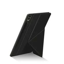Black Magnetic Design Smart Book Cover Case Compatible With Samsung Galaxy Tab S10/S9 FE/S8/S7 11 Inch/S10+/S9 Plus/S9 FE+/S8+/S7 FE/Plus 12.4 Inch/Ultra 14.6 Inch Tablets, Magnetic Design, Supports Landscape And Portrait Orientation, With Pen Slot Birthday Gift - Black - View 6
