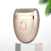1只充電式便攜式3w女士電動脫毛器,配有400mah電池,meg-598金色