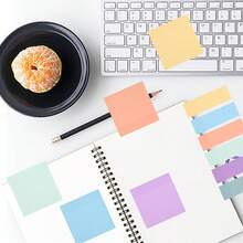 Transparent Sticky Notes 600Pcs Clear Sticky Notes Tabs Set Waterproof Translucent Self-Stick Sticky Notes Colours Removable Sticky Notes Self Adhesive Transparent Sticky Notes - Multicolor - View 7