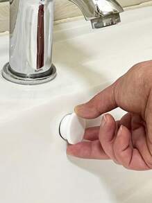 5pcs Silicone Water Sink Plug For Kitchen & Bathroom, Basin Drain Stopper Home Bathroom Decor Summer Back To School