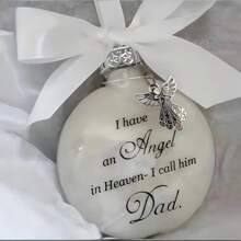 1pc Memorial Angel In Heaven Plastic Hanging Ornament With Feathers, In-Loving-Memory Decoration - commemorative ball - View 20