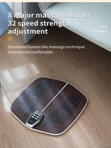 1 piece rechargeable new high-end intelligent foot massage machine foot mat foot massage machine portable foot massage machine, 8 modes and 32 stalls can be sent to relatives and friends leaders high-end gifts