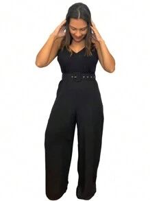 Women Jumpsuits - 黑色 - 查看 6