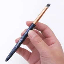 1支哥特樣理紋指甲開花筆，金屬手柄UV凝膠筆漸變效果角形頭指甲彩繪筆 - 彩色 - 查看 3